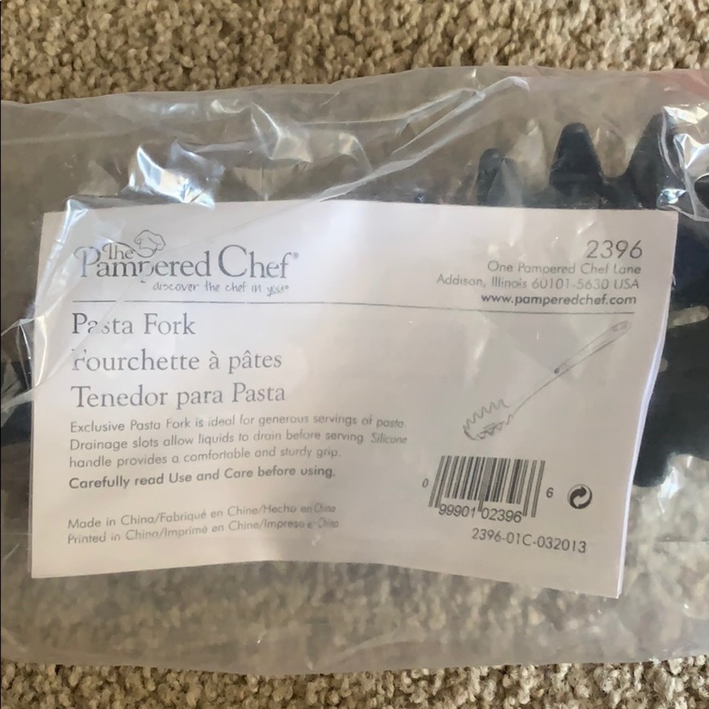 Pampered chef pasta fork
